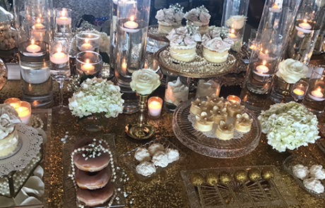 desert table for wedding reception