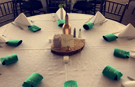 tablescape for wedding reception day