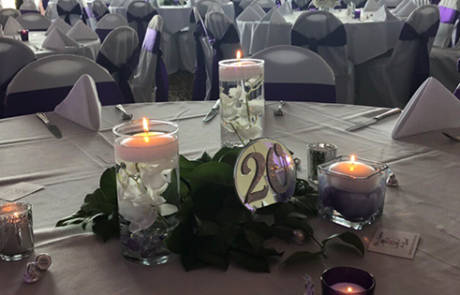 table centerpieces and decorations for wedding day
