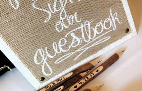 guestbook sign in wedding day decorations