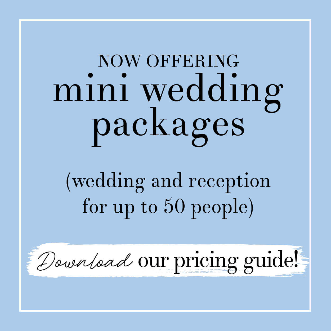 Mini Wedding Packages Graphic